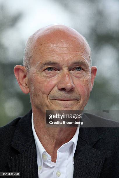 Pascal Lamy, director-general of the World Trade Organisation, prepares to speak during a plenary session at the Mouvement des Enterprises de France...