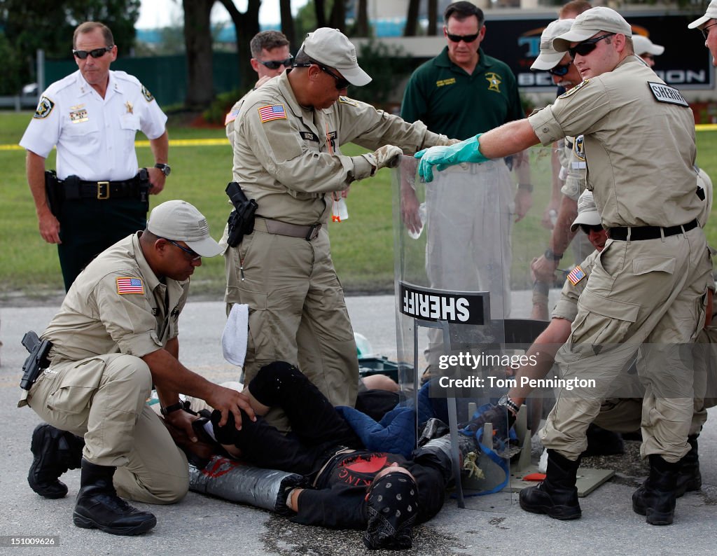 Protesters Demonstrate During The Republican National Convention