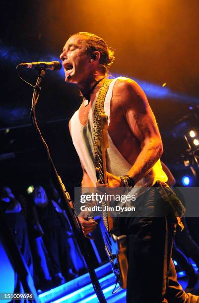 Gavin Rossdale of rock group Bush performs live on stage at KOKO on August 30, 2012 in London, United Kingdom.