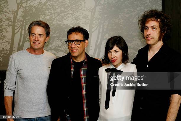 Kyle MacLachlan, Fred Armisen, Carrie Brownstein and Jonathan Krisel appear at IFC's Sneak Peak Of "Portlandia" Season 3 Luncheon on August 30, 2012...