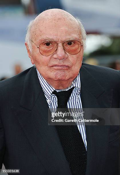 Director Francesco Rosi attends the World Restoration Premiere of "The Mattei Affair" during the 69th Venice International Film Festival at the...