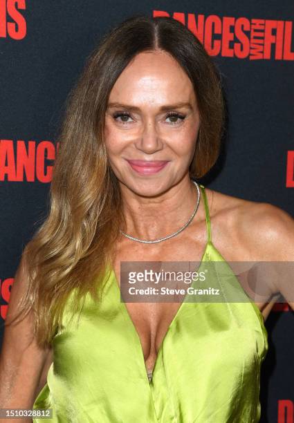 Vanessa Angel arrives at the 2023 Dances With Films World Premiere Of "You, Me, & Her" at TCL Chinese Theatre on July 02, 2023 in Hollywood,...