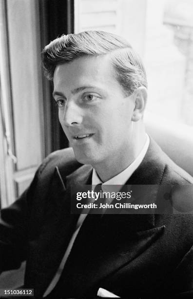 French fashion designer Hubert de Givenchy at his design house at the Plaine Monceau in Paris, 27th October 1955. Original publication: Picture Post...