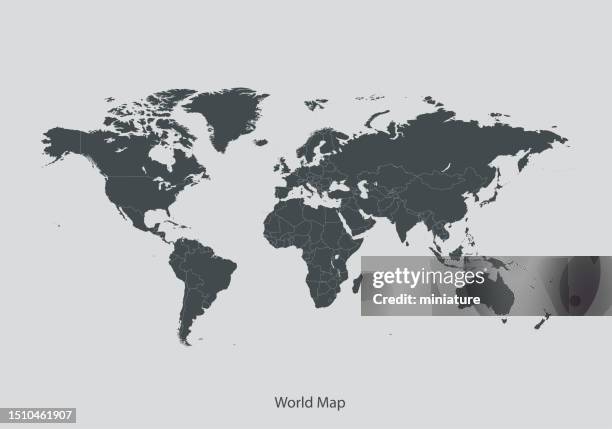 stockillustraties, clipart, cartoons en iconen met world map - australazië