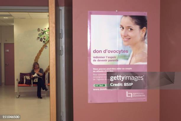 Photo Essay In A Medically Assisted Procreation Centre At The Pierre Rouques Hospital 'Les Bluets', Paris, France.