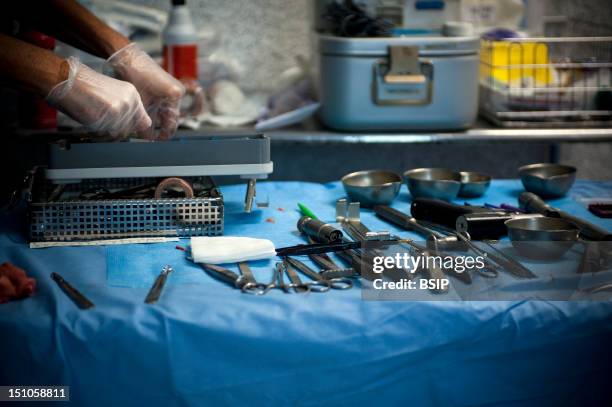 Photo Essay At Alleray Labrouste Clinic, Paris, France. Surgery Of A Hallux Valgus.