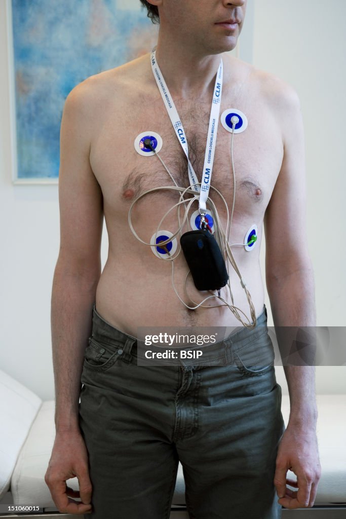 Man With Ecg Holter
