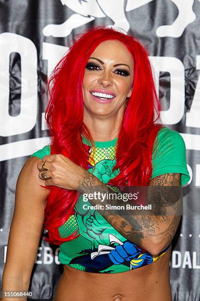 Jodie Marsh presents Loaded Glamour Girl Wrestling at Lillywhites on August 31, 2012 in London, England.