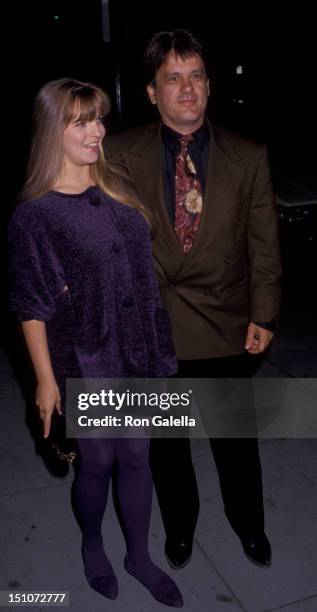 Tricia Cast and Jack Allocco attend the premiere of "Love Letters" on November 13, 1991 at Cannon Theater in Beverly Hills, California.