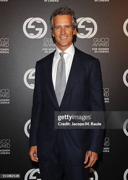 Alessandro Benetton attends the Gucci Award for Women in Cinema at The 69th Venice International Film Festival at Hotel Cipriani on August 31, 2012...