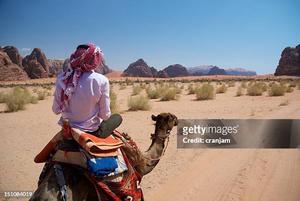 riding in wadi rum - fahrzeug fahren stock-fotos und bilder
