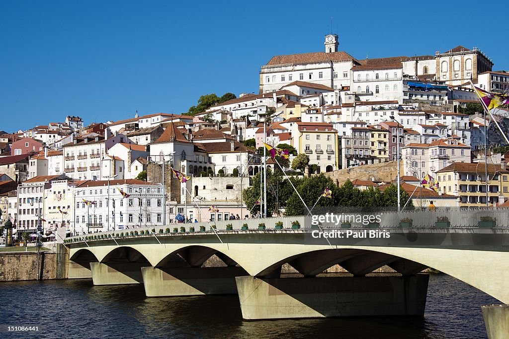 Cityscape of Coimbra university