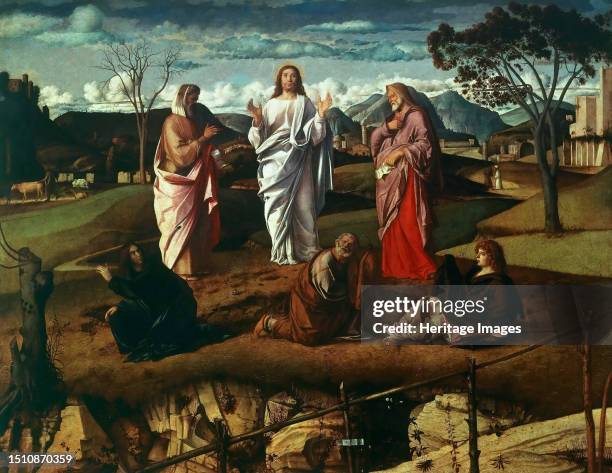 The Transfiguration of Christ, c. 1480. Found in the collection of the Museo di Capodimonte, Naples. Creator: Bellini, Giovanni .