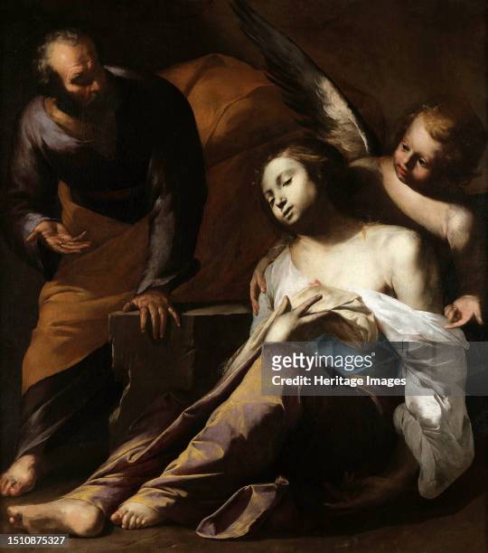 Saint Agatha Visited in Prison by Saint Peter, c. 1650. Found in the collection of the Museo di Capodimonte, Naples. Creator: Bellis, Antonio de .