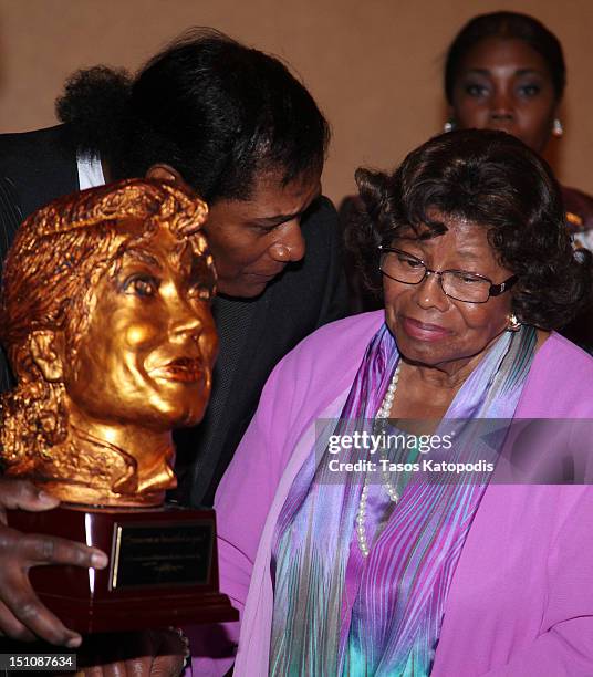 Katherine Jackson attends dinner at Majestic Star Casino & Hotel on August 31, 2012 in Gary, Indiana.