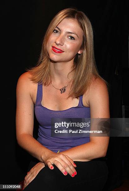 Comedian Annie Lederman performs at Broadway Comedy Club on August 31, 2012 in New York City.