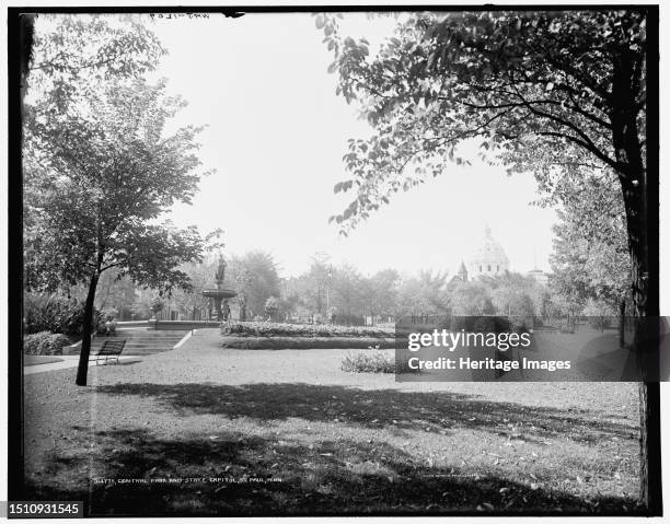 Central Park and State Capitol, St. Paul, Minn., circa 1902. Creator: William H. Jackson.