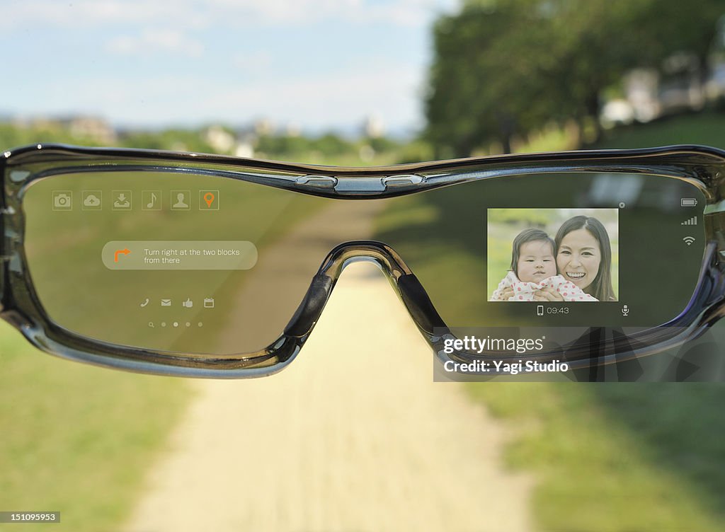 Futuristic glasses Phone
