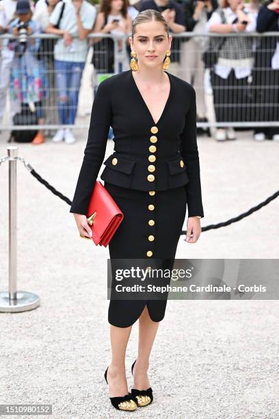 Valentina Ferragni attends the Schiaparelli Haute couture Fall/Winter 2023/2024 show as part of Paris Fashion Week on July 03, 2023 in Paris, France.