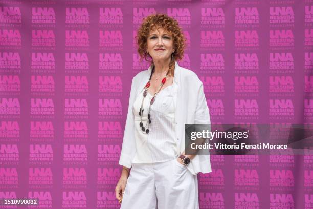 Fiorella Mannoia attends the "Una Nessuna Centomila" Presentation on July 03, 2023 in Rome, Italy.