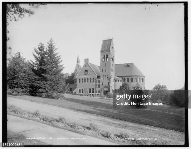 Barnes Hall, Cornell University, between 1890 and 1901. Creator: Unknown.