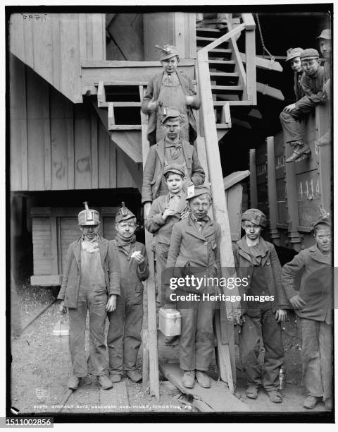 Breaker boys, Woodward Coal Mines, Kingston, Pa., circa 1900. Creator: Unknown.