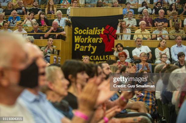 The audience watches during the Marxism Festival on July 2, 2023 in London, England.