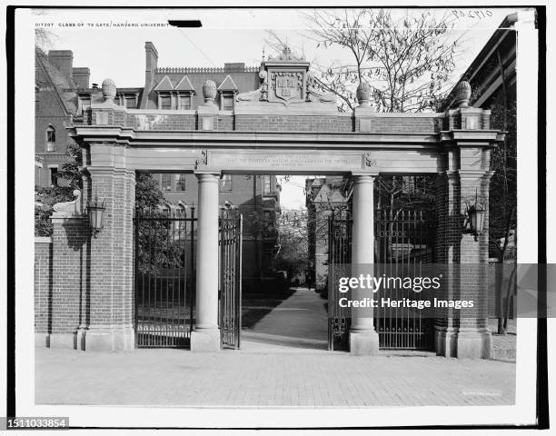 Class of '75 Gate, Harvard University, Mass., between 1900 and 1906. Creator: Unknown.