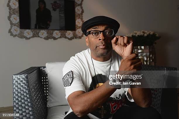 Director Spike Lee poses during a portrait session for Jaeger-LeCoultre during the 69th Venice Film Festival on August 31, 2012 in Venice, Italy.