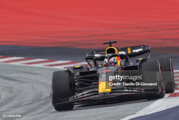 Max Verstappen of Netherlands and Red Bull Racing during the F1 Grand Prix of Austria at Red Bull Ring on July 02, 2023 in Spielberg, Austria.