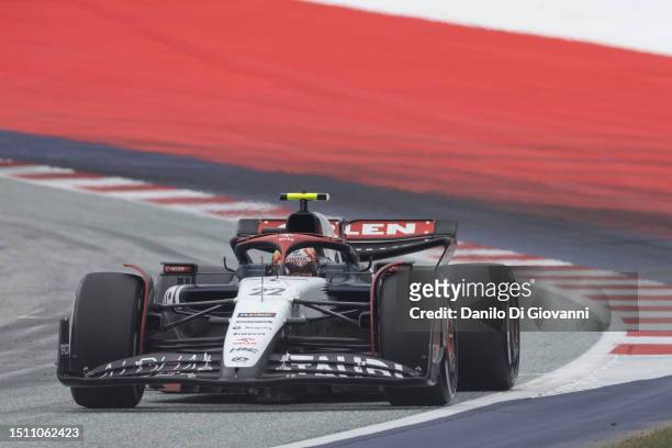 Yuki Tsunoda of Japan and AlphaTauri during the F1 Grand Prix of Austria at Red Bull Ring on July 02, 2023 in Spielberg, Austria.