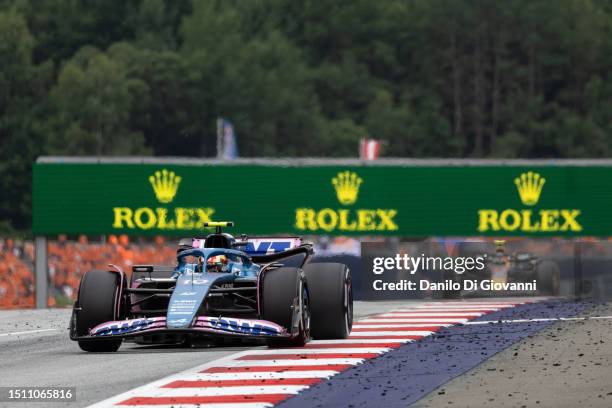 Pierre Gasly of France and Alpine during the F1 Grand Prix of Austria at Red Bull Ring on July 02, 2023 in Spielberg, Austria.