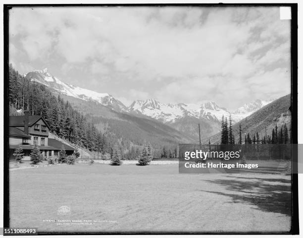 Herman i.e. Hermit Range from Glacier House, SelkirkMountains, B.C., circa 1902. Creator: Unknown.