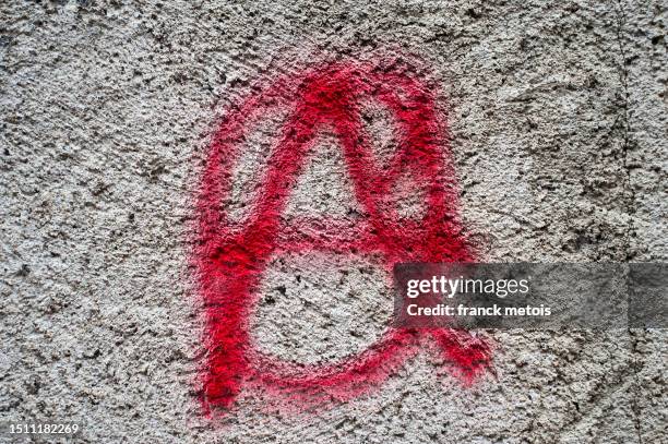 anarchy symbol - símbolo da anarquia - fotografias e filmes do acervo