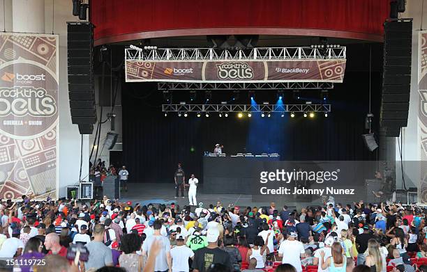 General view of the atmosphere during 2012 Rock The Bells at the PNC Bank Arts Center on September 1, 2012 in Holmdel, New Jersey.