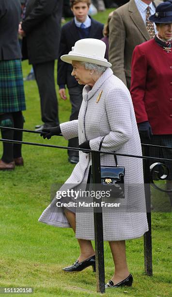 Queen Elizabeth II attends the Braemar Highland Gathering in September 1 in Braemar, Scotland.
