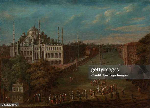 The Grand Vizier Crossing the Atmeydani , 1720-1737. Square in Constantinople , also known as the Hippodrome of Constantinople or Sultanahmet Square....