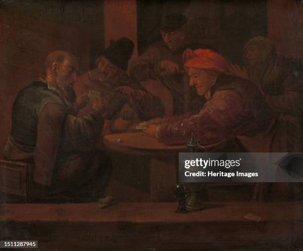 Men Playing Cards in a Tavern, circa 1660-circa 1680. Creator: Daniel Boone.