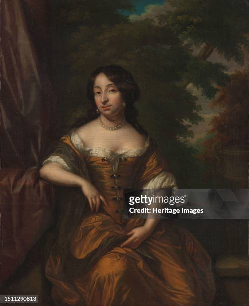 Portrait of Anna Maria Hoeufft , wife of Jan Boudaen Courten, 1690-1753. Creator: Gaspar Netscher.
