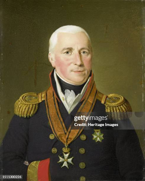 Portrait of Gerrit Verdooren , Vice-admiral, 1814-1820. Creator: Adriaan De Lelie.