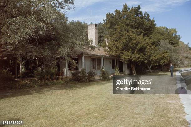 View of President-elect Jimmy Carter's holiday home at the Musgrove Plantation on St Simons Island, Georgia, November 6th 1976.