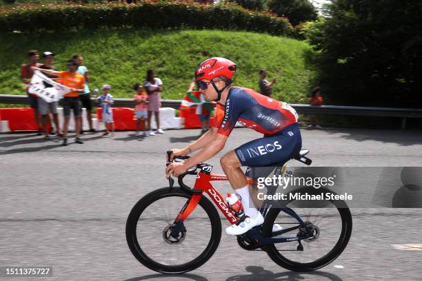 Tom Pidcock of United Kingdom and Team INEOS Grenadiers competes during the stage three of the 110th Tour de France 2023 a 193.5km stage from...