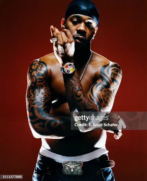Busta Rapper Collage Rapper Busta Rhymes is photographed for The Source Magazine in 2002 ...