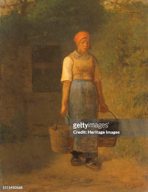 Girl carrying Water, circa 1855-1860. Creator: Jean Francois Millet.