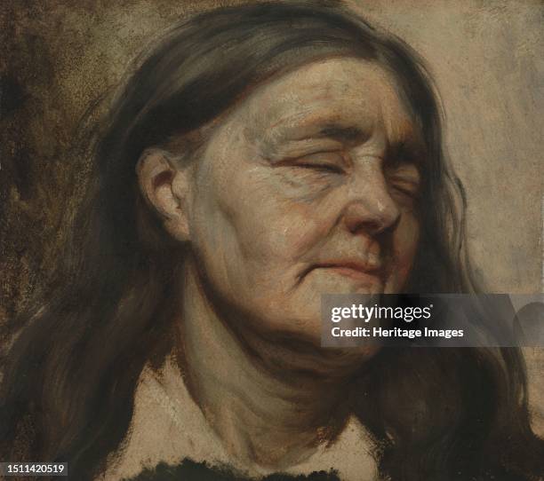 Study of an Old Woman, circa 1856-circa 1857. Creator: Matthijs Maris.