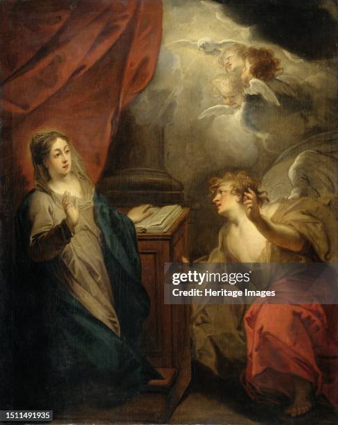 Annunciation to the Virgin, 1723. Creator: Jacob de Wit.