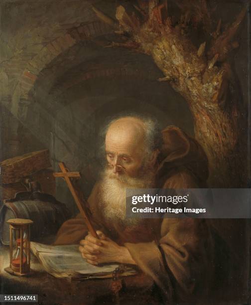 Hermit, 1664. Creator: Gerrit Dou.