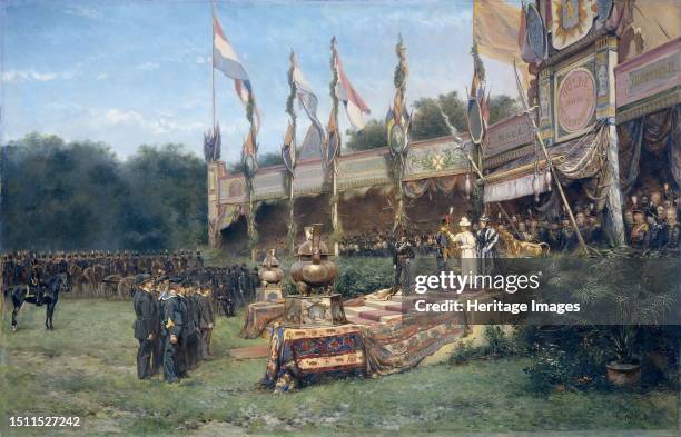 Presentation of the Lombok Cross by Queen Wilhelmina on the Malieveld in The Hague, 6 July 1895, . The Lombok Cross is a military award established...