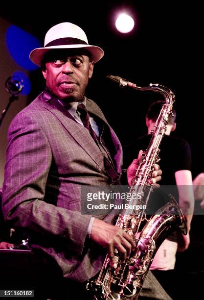 Archie Shepp performs on stage, North Sea Jazz festival, Ahoy, Rotterdam, 8 July 2012.