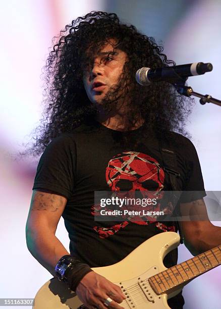 Musician Chris Perez performs onstage during People En Espanol's Festival 2012 held at Henry B. Gonzalez Convention Center on September 2, 2012 in...